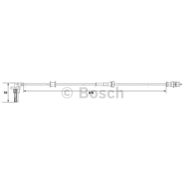 BOSCH 265007533 Abs Sensörü Arka Sağ Kangoo 01- 