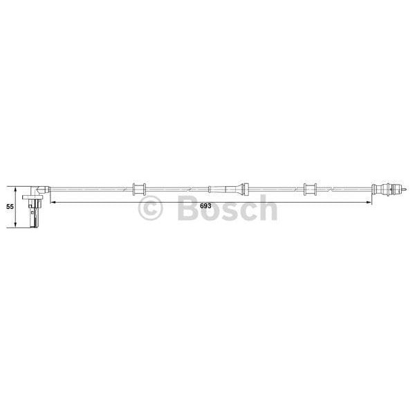 BOSCH 265007534 Abs Sensörü Arka Sol Kangoo 01-