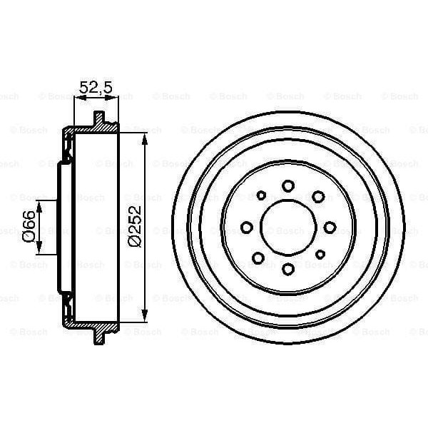 BOSCH 986477067 Fren Kampanası R21 Manager Express Kangoo I 98- Laguna I 94- Scenic Safrane I 92- Es