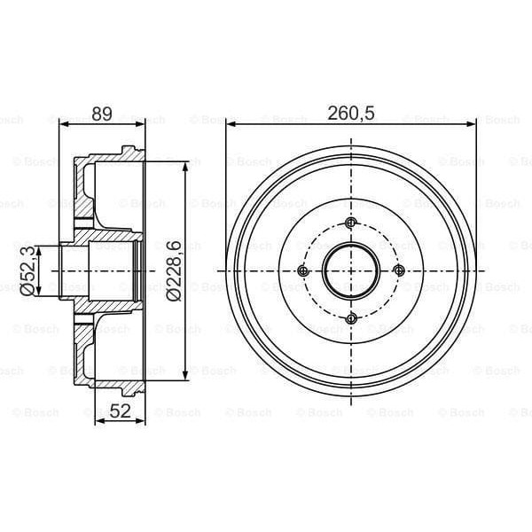 BOSCH 986477288 Fren Kampanası Logan I II 07- 