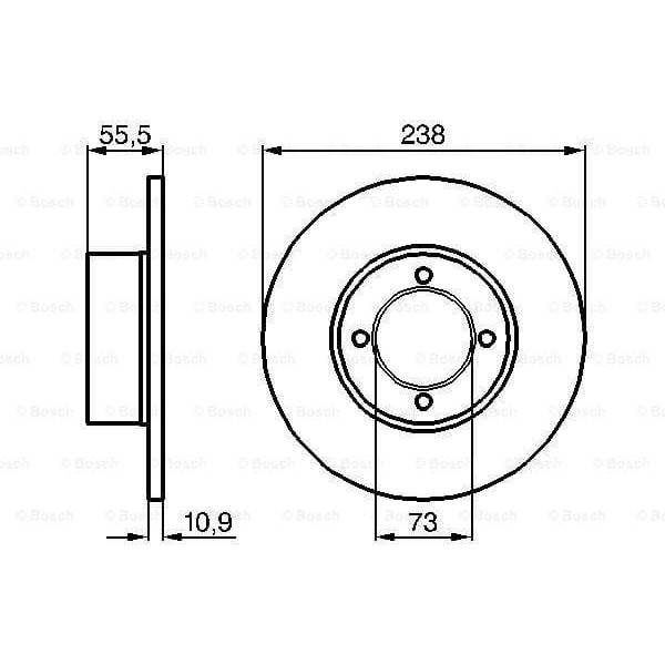BOSCH 986478079 Fren Diski 
