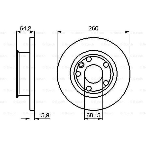 BOSCH 986478547 Fren Diski Ön 260 / 16-13 Mm]
