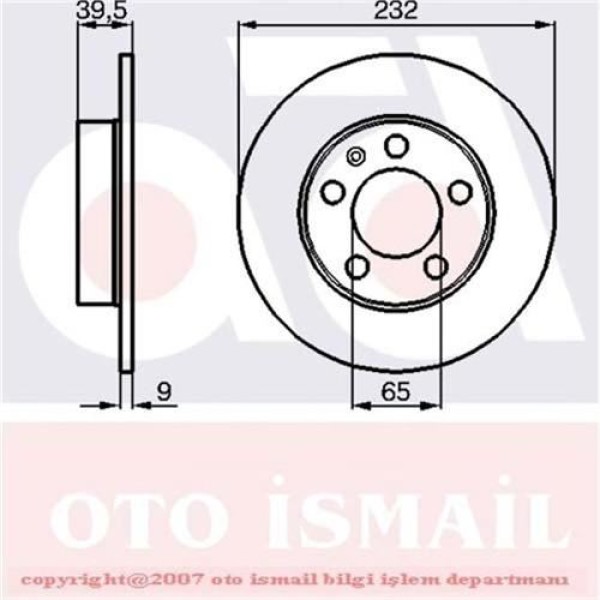 BOSCH 986478868 Fren Diski Arka Golf IV 97- Bora 99- / A1 10- A2 00- A3 96- / Cordoba 02- Toledo II 