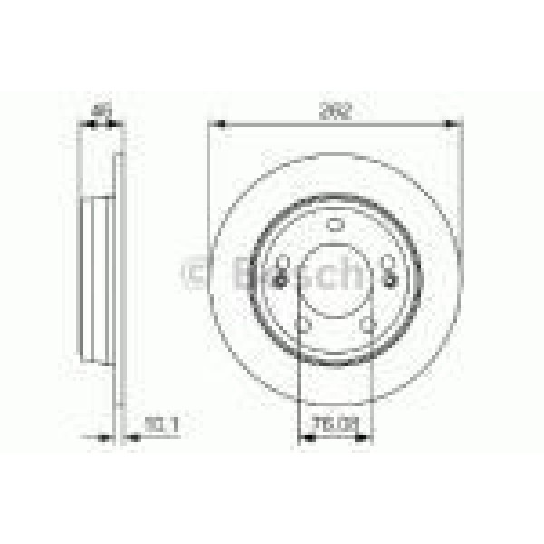 BOSCH 986479052 Fren Diski Arka İ30 12- / Soul 13-