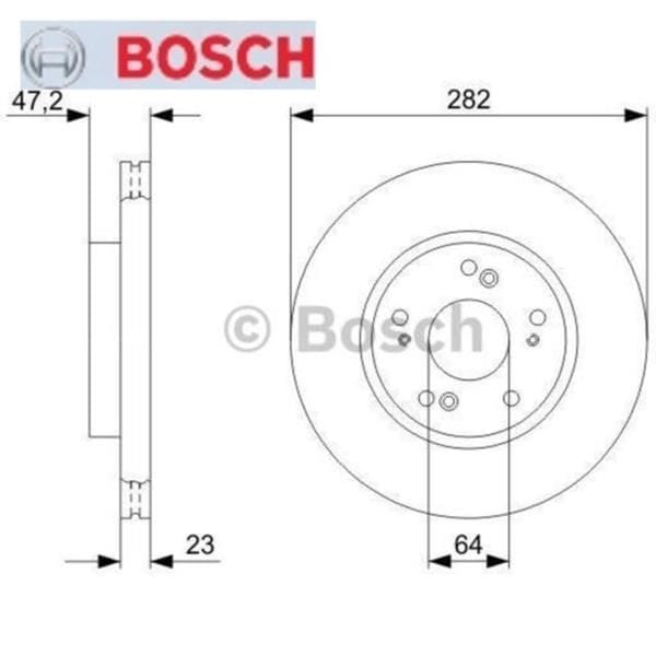 BOSCH 986479364 Fren Aynası Civic 1.8 Hatchback 09.05- 12.11- Civic 2.2 C 