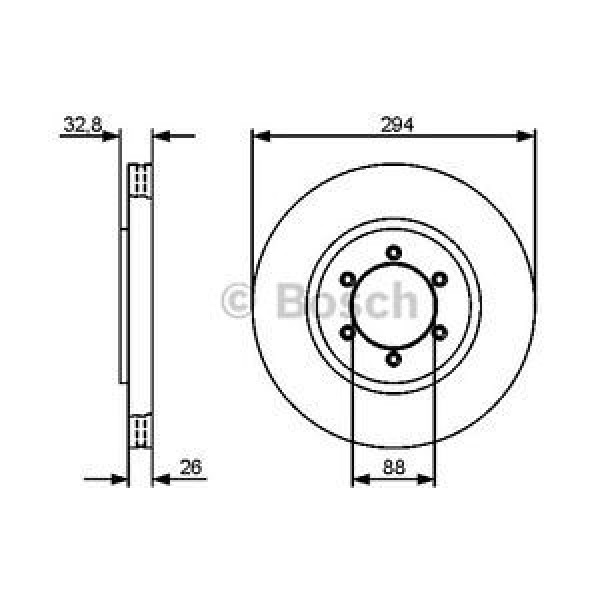 BOSCH 986479416 Ön Fren Aynası Ssangyong Rexton 02-(294×32,6×6Dlxhvlı) 
