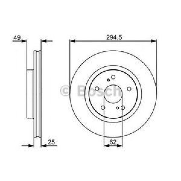 BOSCH 986479559 Fren Diski Ön Grand Vitara 05- Havalı 294Mm 