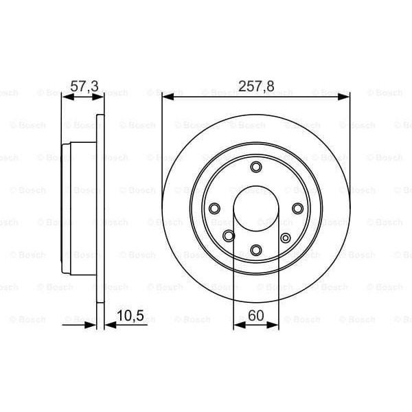 BOSCH 986479985 Fren Diski 