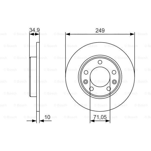 BOSCH 0986479C23 Fren Diski