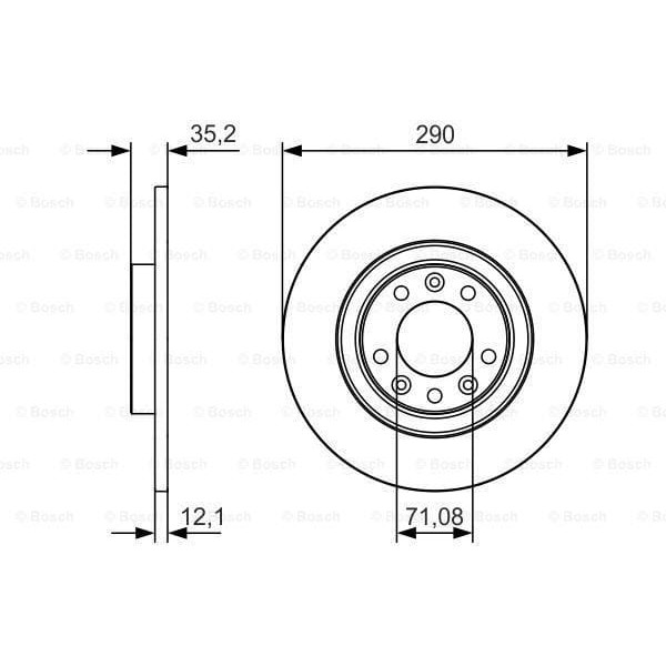 BOSCH 0986479C25 Fren Diski