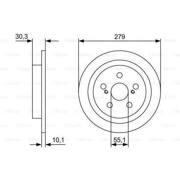 BOSCH 0986479D35 Fren Diski 