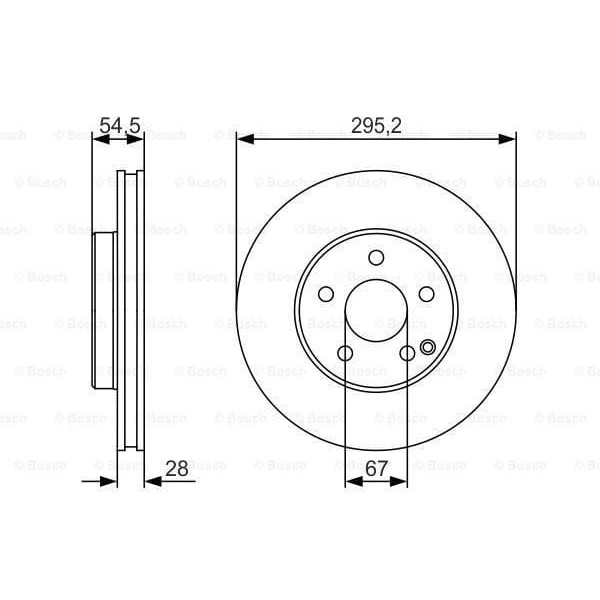 BOSCH 0986479S07 Fren Diski Ön Mercedes W211 02-09 