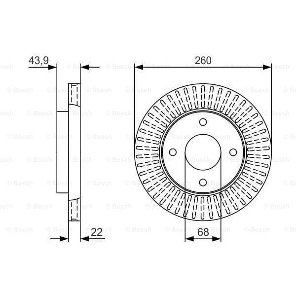 BOSCH 0986479U61 Fren Diski
