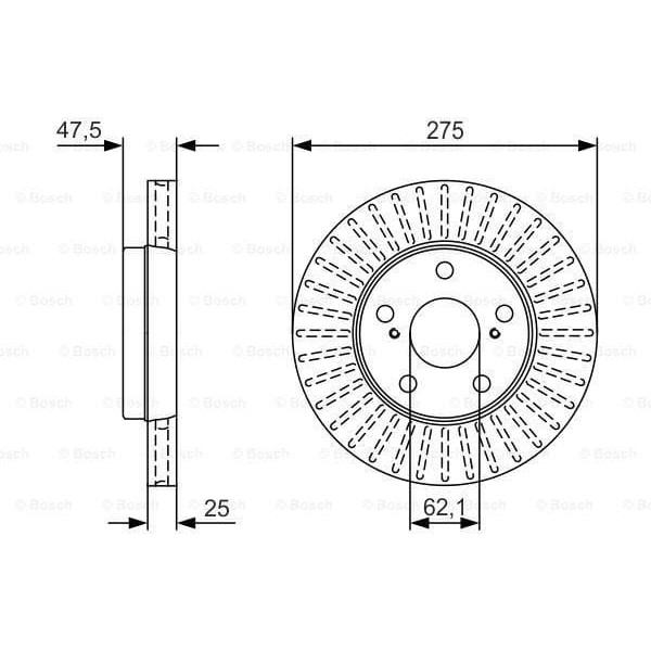 BOSCH 0986479U79 Fren Diski 