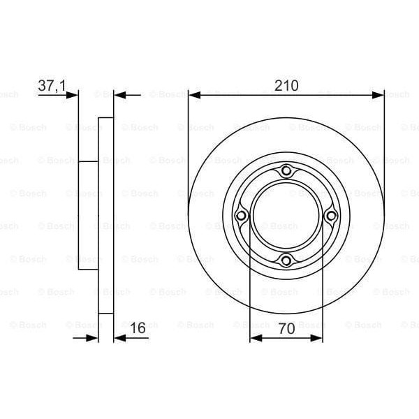 BOSCH 0986479U96 Fren Diski 