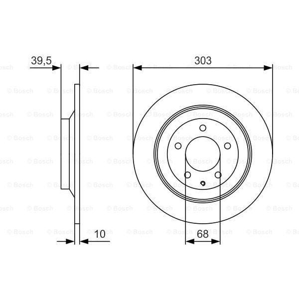 BOSCH 0986479V04 Fren Diski 