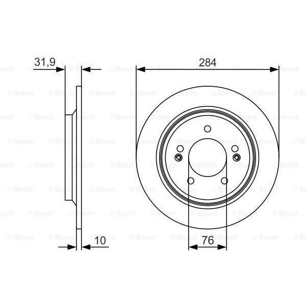 BOSCH 0986479V09 Fren Diski 