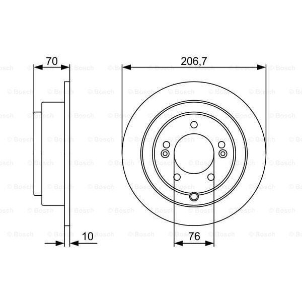 BOSCH 0986479V53 Fren Diski 