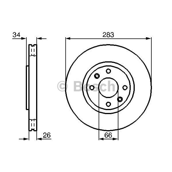 BOSCH 0986479W69 Ön Fren Aynası Part 08-Berlingo 99-307 00-207 06-308 07-C3 02-C4 04-Xsara(00-05)(28