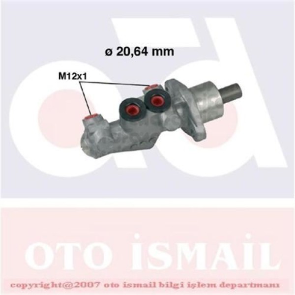 BOSCH 986480888 Fren Ana Merkezi CLIO II 03-07 Absli Esp Lı 20,64Mm