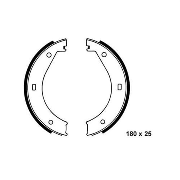 BOSCH 986487211 El Fren Balatası Bmw 3 E36 Bmw 5 E28 Bmw 5 E34 Bmw 6 E24 Bmw 7 E23 Bmw 7 E32 Bmw 7 E