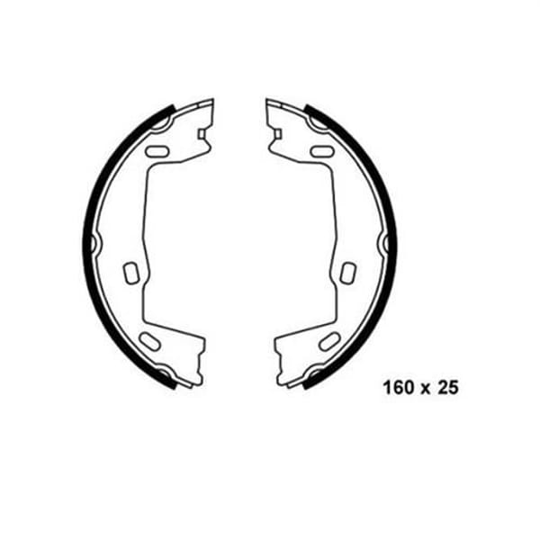 BOSCH 986487214 El Fren Balatası Astra F 91- Astra G 98- Vectra A 88- Vectra B 95- Omega A 86- Omega 