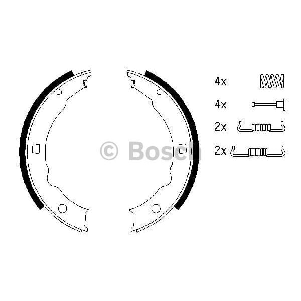 BOSCH 986487579 El Fren Balatası 406 95- 607 00- 