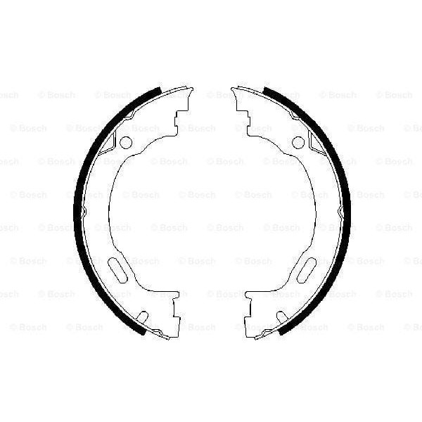 BOSCH 986487609 El Fren Balatası 184×31Mm W163 98- 