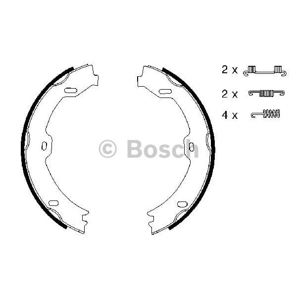 BOSCH 986487666 El Fren Balatası Mercedes Cls C219 10 04- W211 02-09 W221 R230 01-C216 R129 182X25