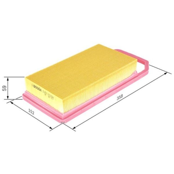 BOSCH 0986TF0132 Hava Filtresi 407 / C5 C6 1.8 16V 2.0 2.2 3.0 V6 3.0 16V