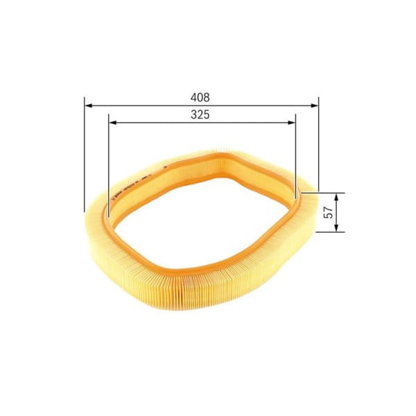 BOSCH 1457429787 Hava Filtresi Mercedes W124 W201 88-93 