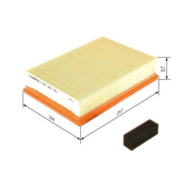 BOSCH 1457429791 Hava Filtresi Escort Clx 00- 1.4 1.6 16V