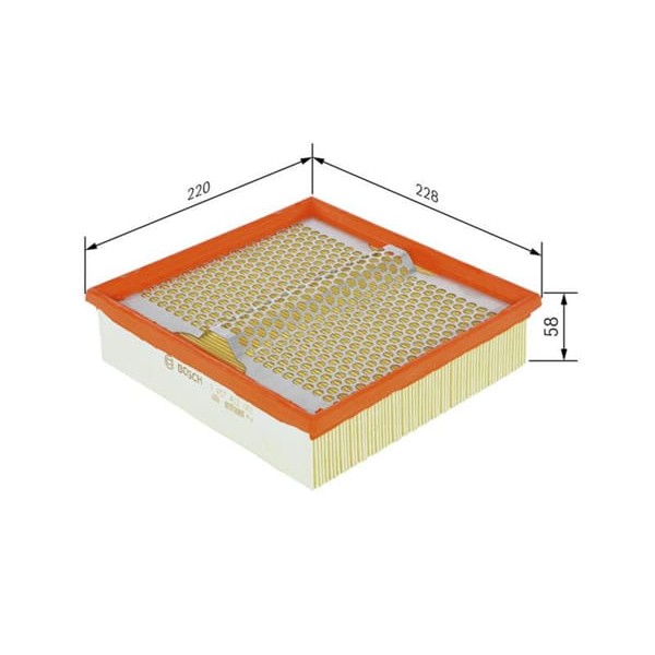BOSCH 1457433002 Hava Filtresi Mercedes W124 86-96 W201 190D 2.5 Turbo 122Hp 