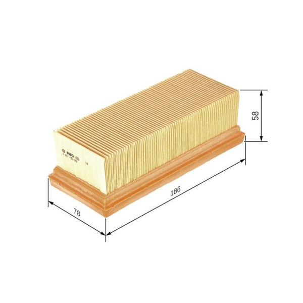 BOSCH 1457433078 Hava Filtresi CLIO Kangoo Twingo 1.2 16V 