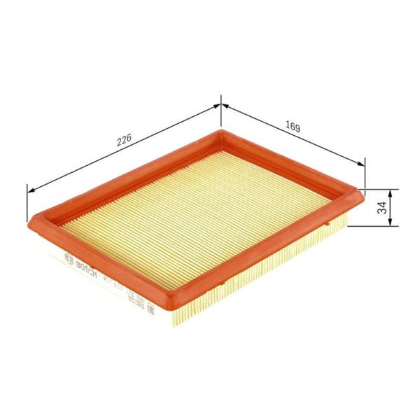 BOSCH 1457433274 Hava Filtresi Civic 96-00 / Primera P11 96-00 Almera 95-00 Juke / Legacy 89-94 1.4