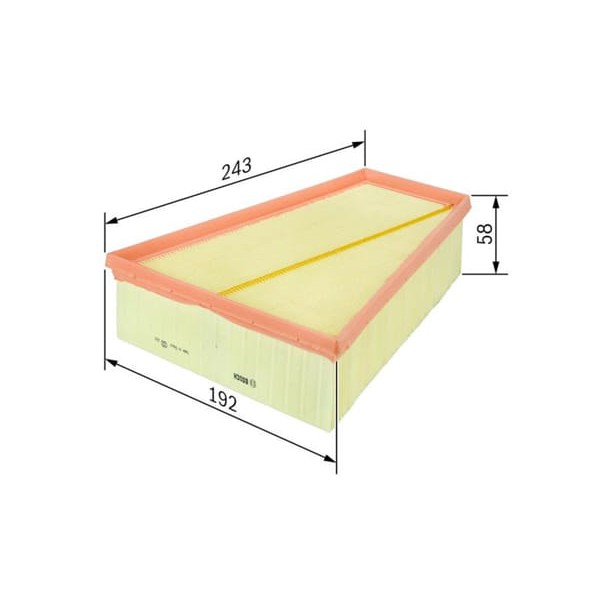 BOSCH 1457433573 Hava Filtresi Kangoo 08- Megane II Coupe Laguna Scenic II / Cıtan 1.5 DCI 1.9 DCI 2