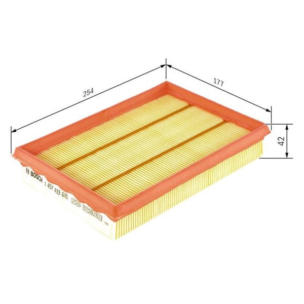 BOSCH 1457433605 Hava Filtresi Fiesta IV 95- 1.8D 