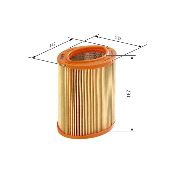 BOSCH 1457433769 Hava Filtresi Peugeot Partner (Ranch) 1.4 75Hp 06/96-12/09 