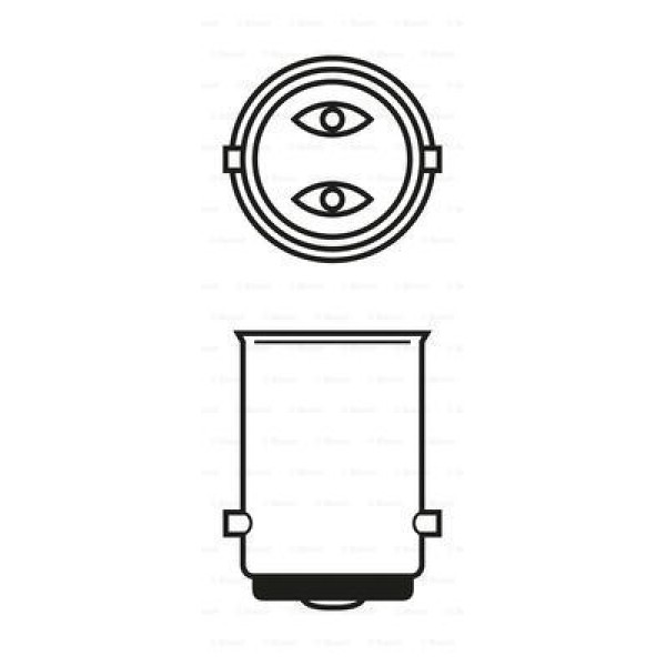 BOSCH 1987301521 Ampul - Led Retrofit - 12 V P21/5W - 2.5W - Bay15D 