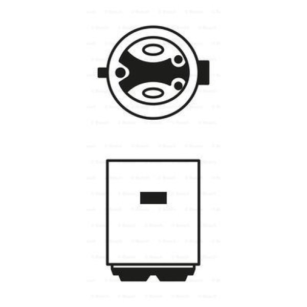BOSCH 1987302105 Ampul Purelıght 12V-S2(Motosıklet Tıpı) - 3535W - Ba20D