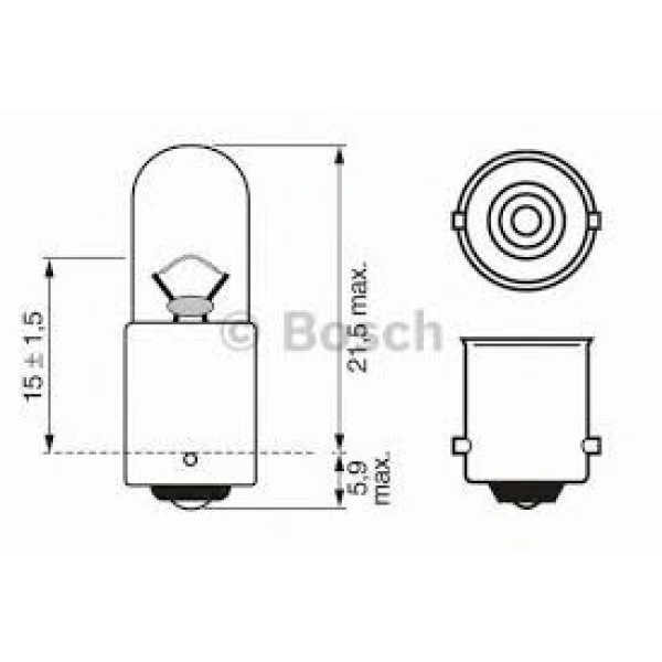 BOSCH 1987302207 Ampul Ba9S Pure Lıght 12V T4W 