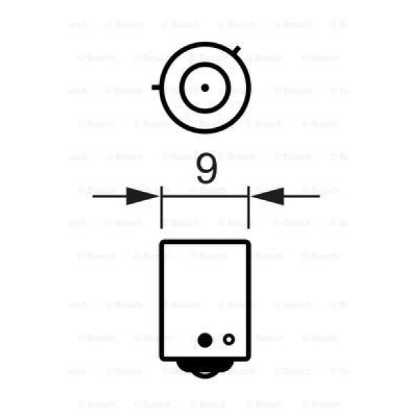 BOSCH 1987302533 Ampul Bay9S Trucklıght 24V H21W