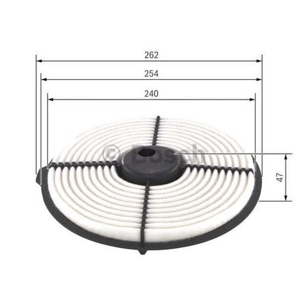 BOSCH 1987429122 Hava Filtresi Corolla 88-98 1.3 Karbüratörlü 