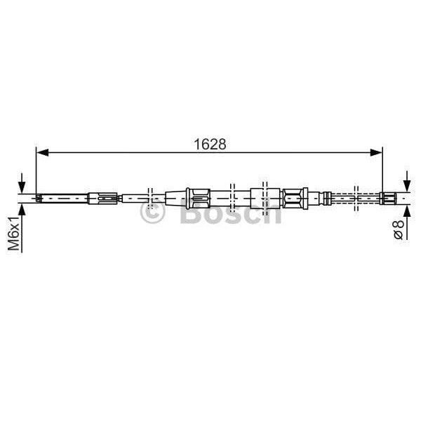 BOSCH 1987477169 Fren Teli 1628 Mm