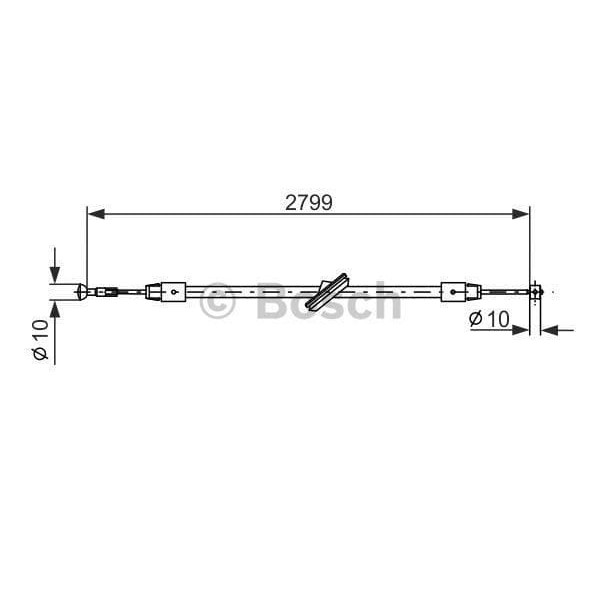 BOSCH 1987477197 El Fren Teli Ön Vito 111.115 Cdı 04-