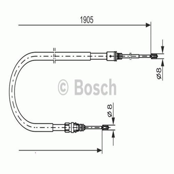 BOSCH 1987477237 El Fren Teli 207 06- 1905 Mm