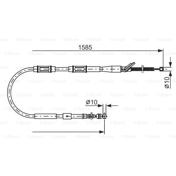 BOSCH 1987477413 Fren Teli 1585 Mm