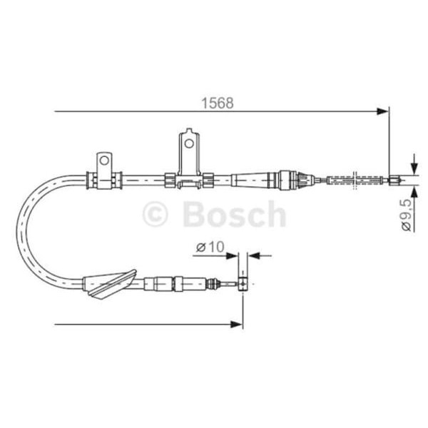 BOSCH 1987477791 El Fren Teli Sol Land Rover Freelander (98-06) 