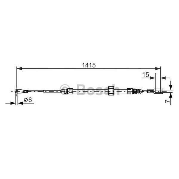 BOSCH 1987477856 Fren Teli 1415 Mm