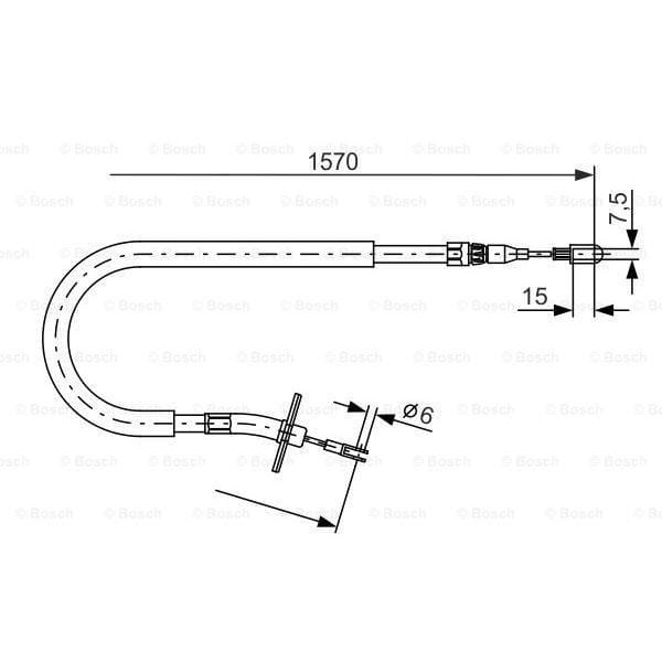 BOSCH 1987477860 Fren Teli 1570 Mm 